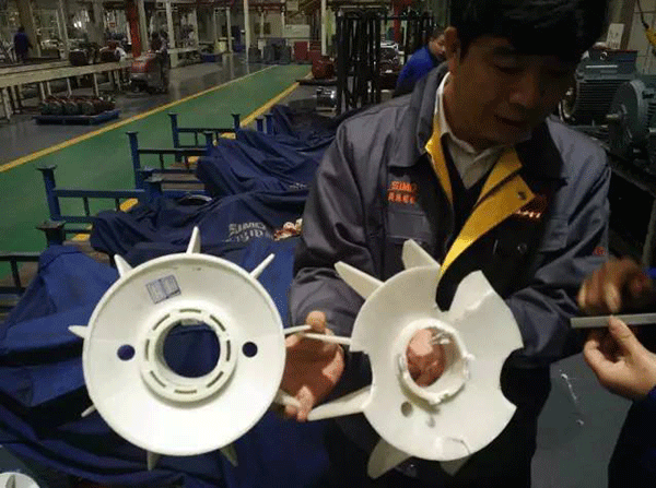 西安泰富西瑪變頻電機與普通電機過載的比較。